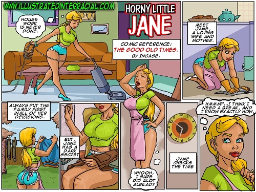 illustratedinterracial - Horny Little Jane