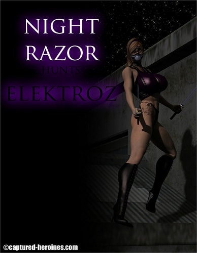 Captured Heroines - Night Razor Hunts Elektroz