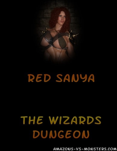 Amazons-Vs-Monsters - Red Sanya - The Wizards Dungeon