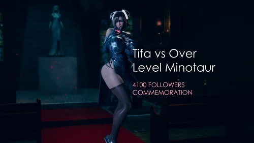 Tifa vs Overlevel Minotaur