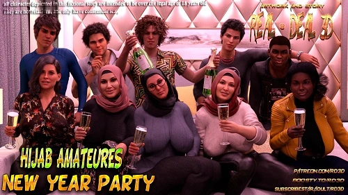 Real-Deal 3D - Hijab Amateures - New Year Party