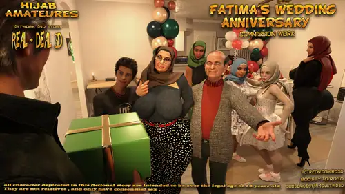 Real-Deal 3D - Hijab Amateurs - Fatima Wedding Anniversary